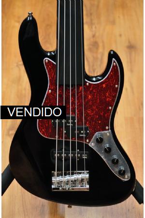 Sadowsky MetroExpress 21 Fret Hybrid PJ Fretless 5 Solid Black High Polish Sadowsky MetroExpress 21 Fret Hybrid PJ Fretless 5 Solid Black High Polish
